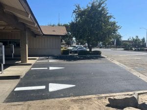 Bank drive through repaired