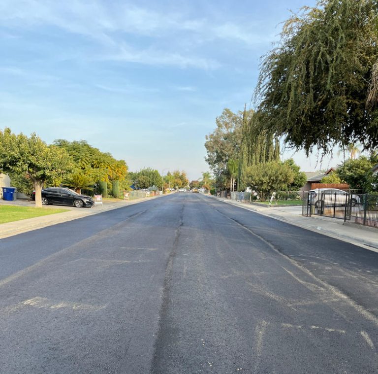 Street In Reedley CA getting repaved