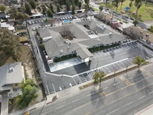 Arial view of Hacienda-Post Acute