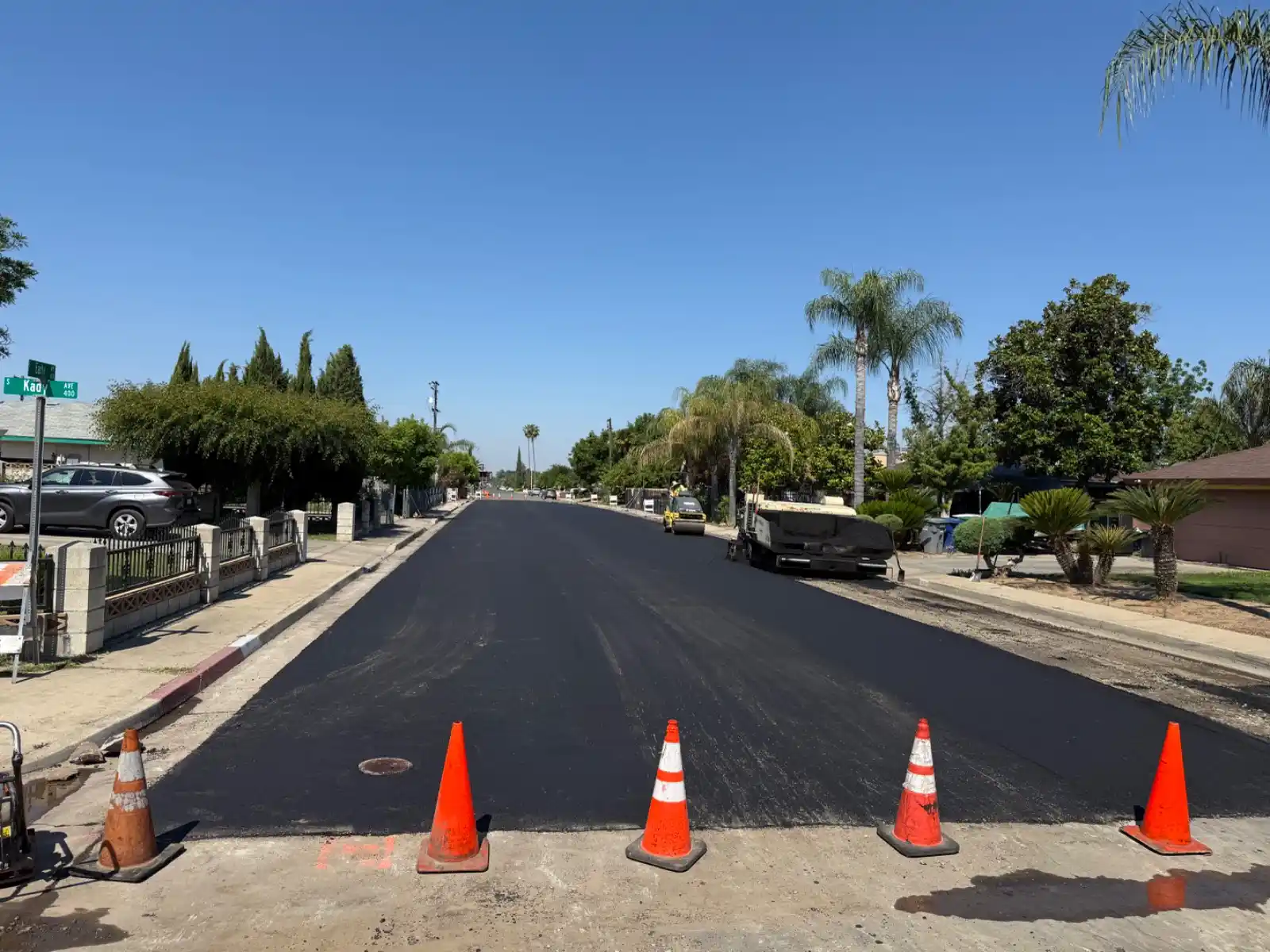 Paving on E Early, Reedley, CA